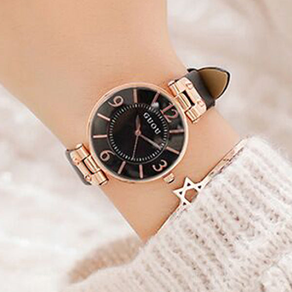 GUOU Women's Watches Luxury zegarek damski Diamond Watch Fashion ladies Watch Women Clock saat reloj mujer relogio feminino
