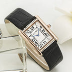GUOU authentic Korean Edition watch rectangular belt retro Rome scale quartz watch wholesale