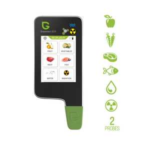 Greentest-ECO6 Updated Home Digital Radiation TDS Water Nitrate Tester Detector with Capacitive Screen and Bluetooth Function