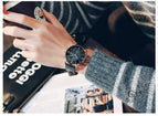 Guou Retro Men Quartz Watch Calendar Japan Waterproof Genuine Leather Fashion Large Dial Wristwatch Top Luxury Brand Gift Man