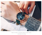 Guou Retro Men Quartz Watch Calendar Japan Waterproof Genuine Leather Fashion Large Dial Wristwatch Top Luxury Brand Gift Man