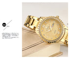 WWOOR New diamond Women Bracelet Watches Waterproof Ladies Watch Stainless Steel fashion Dress Quartz Watch Women Reloj Mujer