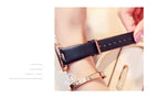 GUOU Women's Watches 2019 Square Fashion zegarek damski Luxury Ladies Bracelet Watches For Women Leather Strap Clock Saati