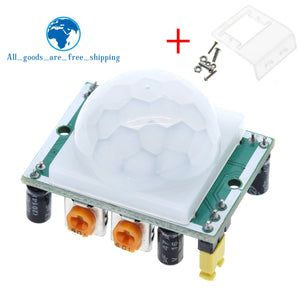 HC-SR501 Adjust IR Pyroelectric Infrared PIR Motion Sensor Detector Module for arduino for raspberry pi kits + Case