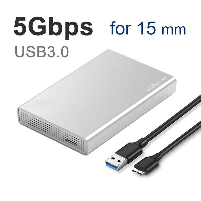 HDD enclosure USB 3.1 Type C SSD case enclosure portable hard drive caddy 6Gbps 2.5'' sata 7-9.5-15mm full aluminum case