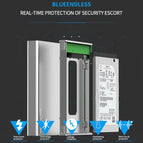 HDD enclosure USB 3.1 Type C SSD case enclosure portable hard drive caddy 6Gbps 2.5'' sata 7-9.5-15mm full aluminum case