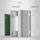 HDD enclosure USB 3.1 Type C SSD case enclosure portable hard drive caddy 6Gbps 2.5'' sata 7-9.5-15mm full aluminum case