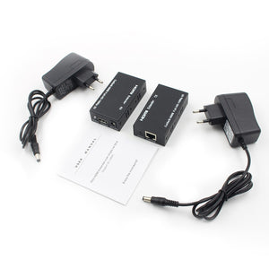 HDMI LAN Extender Repeater Over Single Cat5E/6 RJ45-EU Plug