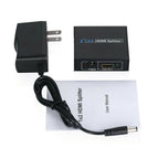 HDMI-compatible 1 in 2 out 1080p 4K 1x2 HDCP Stripper 3D Splitter Power Signal Amplifier
