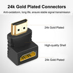 HDMI-compatible Adapter 90 270 Degree Right Male To Female Converter Extender For PS4 HDTV Projetor Laptop Monitor 1.4 Converter