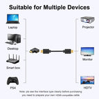 HDMI-compatible Adapter 90 270 Degree Right Male To Female Converter Extender For PS4 HDTV Projetor Laptop Monitor 1.4 Converter