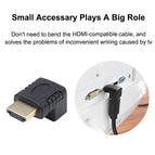 HDMI-compatible Adapter 90 270 Degree Right Male To Female Converter Extender For PS4 HDTV Projetor Laptop Monitor 1.4 Converter