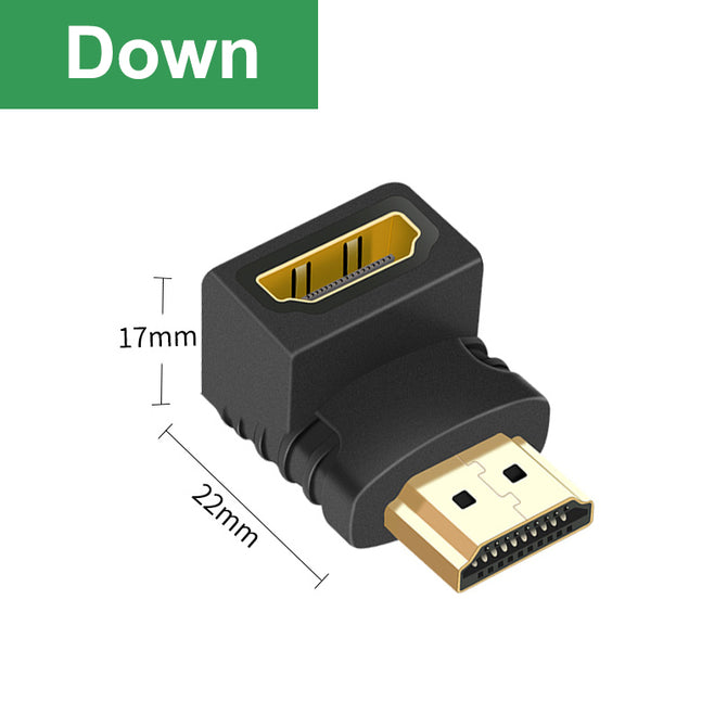 HDMI-compatible Adapter 90 270 Degree Right Male To Female Converter Extender For PS4 HDTV Projetor Laptop Monitor 1.4 Converter