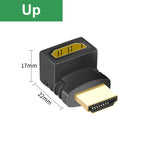 HDMI-compatible Adapter 90 270 Degree Right Male To Female Converter Extender For PS4 HDTV Projetor Laptop Monitor 1.4 Converter