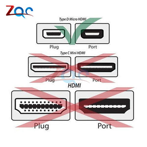 HDMI to Micro HDMI Converter Gold Plated HD Extension Adapter Connector for Video TV