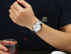 Quartz Watch Men 50 M Waterproof Mens Watch WWOOR 8028 MIYOTA 7T35 Movement Simple Wristwatches with Watchband Fixing Tool 2018