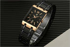 Men Watches Top Brand Luxury WWOOR Gold Black Square Quartz watch men 2019 Waterproof Golden Male Wristwatch Men watches 2019
