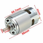 775 DC Motor DC 12V-36V 3500--9000 RPM Ball Bearing Large Torque High Power Low Noise Hot Sale Electronic Component Motor