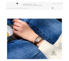 GUOU Ladies Watch Retro Rectangle Women's Watches Wrist Watches For Women Bracelet Genuine Clock relogio feminino saat