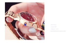 Fashion Luxury GUOU Watch Women Watch Reloj Mujer Stainless Steel Quality Diamond Ladies Quartz Watch Women Rhinestone Watches