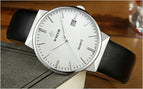 WWOOR Men's Watch Brand Luxury Waterproof Analog Quartz Clock Male Leather Belt Casual Sports Watches Men Blue relogio masculino