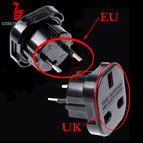 Travel UK to EU Adapter Euro AC Power Plug Charger Adapter Socket Converter Universal