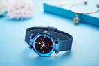 Fashion WWOOR Luxury Stainless Steel Watches Women Quartz Bracelet Watch Ladies Dress Watches Blue Clock relogios Montre Femme