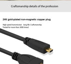 1080P Micro HDMI to HDMI cable hdmi extender Cable Adapter Male to Female Micro HDMI Converter for projector HDTV Gopro TV 15cm
