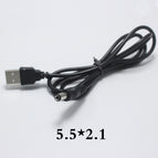 NinthQua 1pcs USB Port to 2.0*0.6 2.5*0.7 3.5*1.35mm 4.0*1.7 m 5.5*2.1 5.5 3.5*1.1mm 5V DC Barrel Jack Power Cable Connector