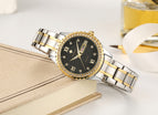WWOOR New Gold Women Bracelet Watches Waterproof Ladies Watch Stainless Steel Casual Dress Woman Quartz Watch Women Reloj Mujer