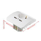 Dual USB Port 5V 2A Electric Wall Charger Adapter EU Plug Socket Power Charging Outlet