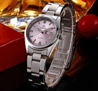 WWOOR Luxury Brand Watches Women's Full Steel Business Casual Wrist Watches Women Date Day Clock Luminous Quartz Watch Reloj