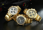 2019 New Luxury Brand WWOOR Men Sport Watches Men's Quartz Digital Analog Clock Man Full Steel Wrist watch relogio masculino BOX