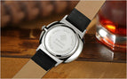 WWOOR Men's Watch Brand Luxury Waterproof Analog Quartz Clock Male Leather Belt Casual Sports Watches Men Blue relogio masculino