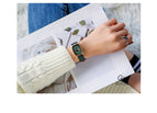 GUOU Ladies Watch Retro Rectangle Women's Watches Wrist Watches For Women Bracelet Genuine Clock relogio feminino saat