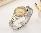 WWOOR New Gold Women Bracelet Watches Waterproof Ladies Watch Stainless Steel Casual Dress Woman Quartz Watch Women Reloj Mujer
