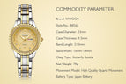 WWOOR New Gold Women Bracelet Watches Waterproof Ladies Watch Stainless Steel Casual Dress Woman Quartz Watch Women Reloj Mujer