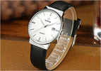 WWOOR Men's Watch Brand Luxury Waterproof Analog Quartz Clock Male Leather Belt Casual Sports Watches Men Blue relogio masculino