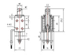 TAU-0530 DC12V 24V push&pull Type Frame electromagnet travel distance 10mm Keepping Force700g Solenoid