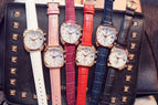 2018 Women Man Lover Square Rose Gold Alloy And Leather Quartz Watch GUOU Luxury Waterproof for Woman Ladies Gilrs Wrist watches