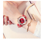 GUOU Brand Leather Analog Watch Women Fashion Casual Quartz Watches Ladies Datejust Wristwatch Hodinky Ceasuri relogio feminino