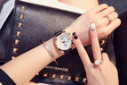 2018 Women Man Lover Square Rose Gold Alloy And Leather Quartz Watch GUOU Luxury Waterproof for Woman Ladies Gilrs Wrist watches