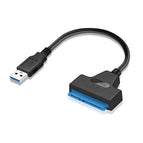 Hot USB 3.0 SATA 3 Cable Sata to USB Adapter Up to 6 Gbps Support 2.5 Inches External HDD SSD Hard Drive 22 Pin Sata III Cord
