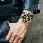 Relogio Masculino Wrist Watches Men 2019 Top Brand Luxury WWOOR Golden Chronograph Men Watches Gold Big Male Wristwatch Man 2019