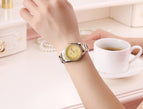 WWOOR New Gold Women Bracelet Watches Waterproof Ladies Watch Stainless Steel Casual Dress Woman Quartz Watch Women Reloj Mujer