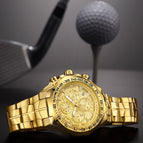 Relogio Masculino Wrist Watches Men 2019 Top Brand Luxury WWOOR Golden Chronograph Men Watches Gold Big Male Wristwatch Man 2019