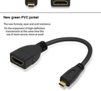 1080P Micro HDMI to HDMI cable hdmi extender Cable Adapter Male to Female Micro HDMI Converter for projector HDTV Gopro TV 15cm