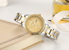 WWOOR New Gold Women Bracelet Watches Waterproof Ladies Watch Stainless Steel Casual Dress Woman Quartz Watch Women Reloj Mujer