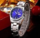 WWOOR Luxury Brand Watches Women's Full Steel Business Casual Wrist Watches Women Date Day Clock Luminous Quartz Watch Reloj