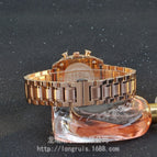 2018 Women Man Lover Square Rose Gold Alloy And Leather Quartz Watch GUOU Luxury Waterproof for Woman Ladies Gilrs Wrist watches